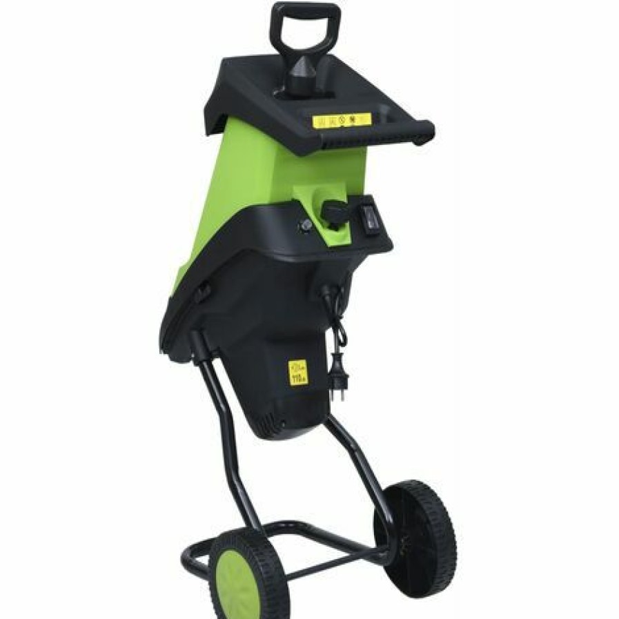 Elektrischer Gartenhacksler Mit 2 Ersatzklingen 2400 W Vidaxl Best