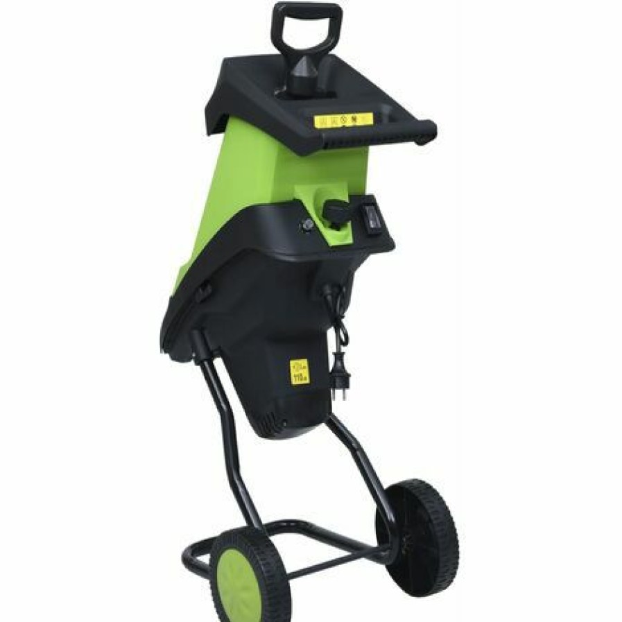 Longziming Elektrischer Gartenhacksler Mit 2 Ersatzklingen 2400 W Hot